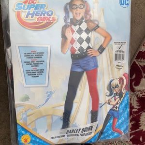 Girls Harley Quinn Costume Size Medium